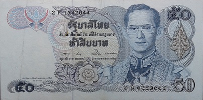 50 baht front