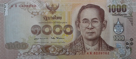 Commemorative banknote 1000 Baht Special set front