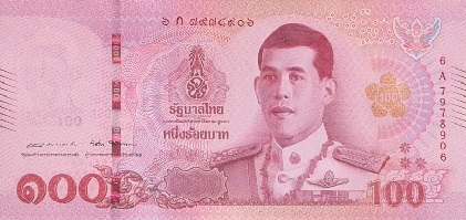 100 baht front