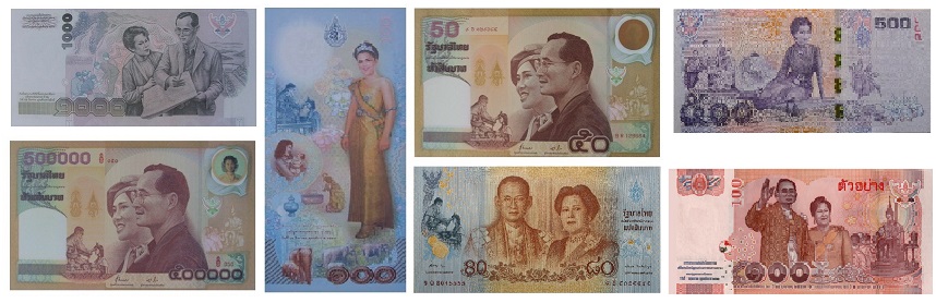 Commemorative banknotes Queen Sirikit of King Rama 9