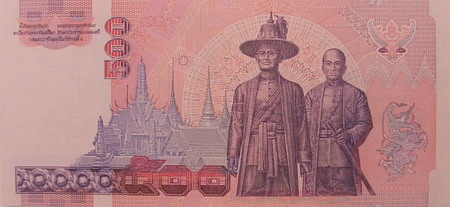 Commemorative Banknote 50th Anniversary of HM. King Rama 9's Accession to the Throne back