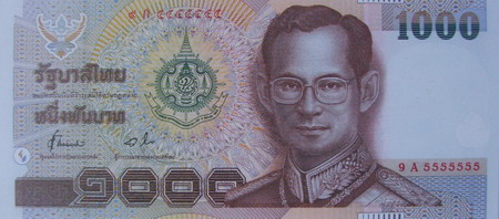 Commemorative banknote of HM. King Rama 9's 6th Cycle Birthday Anniversary front